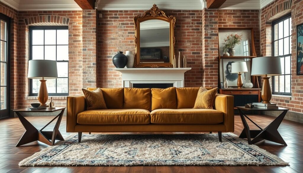 vintage-modern decor mix